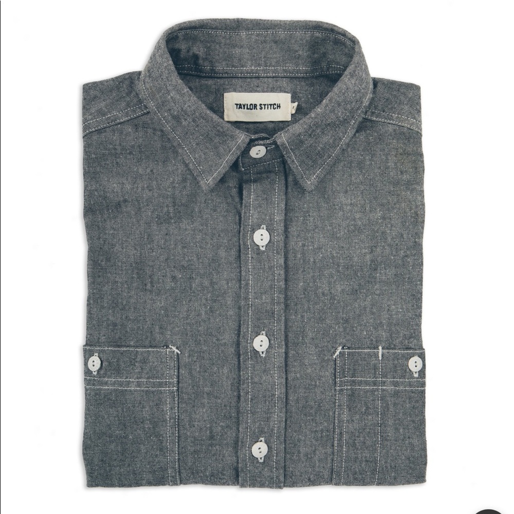 TaylorStitch California Charcoal Everyday Chambray